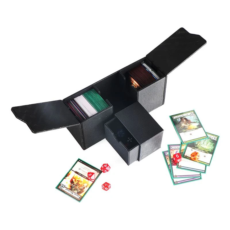 Pu Leather Deck Box for Trading Cards (2)