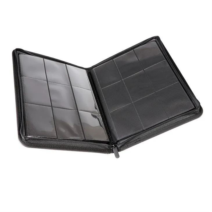 Trading Card Binder Zipper 9 Pockets