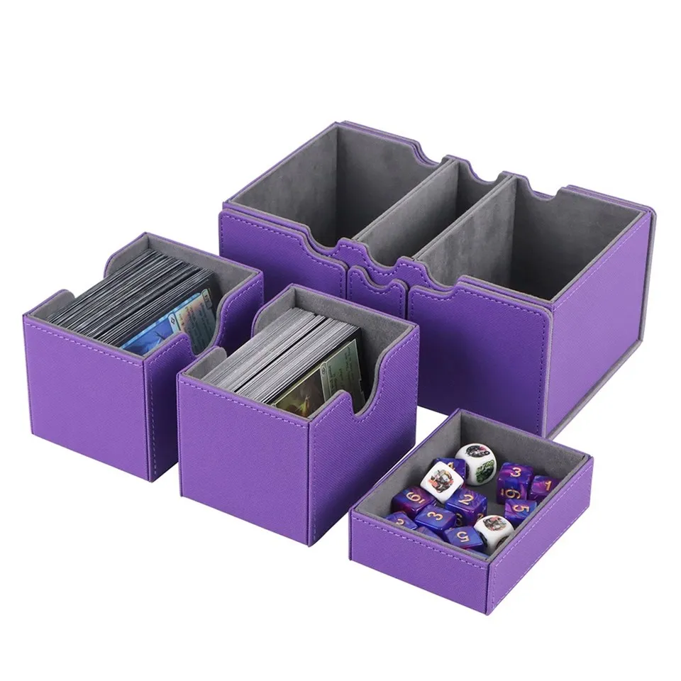 Leather Magnetic Trading Deck Case